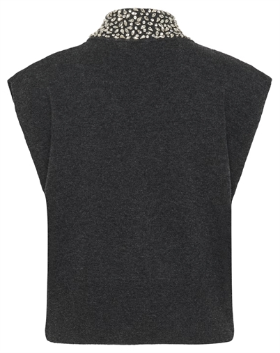 Gestuz - GZManzi Deco Waistcoat - Deep Graphite